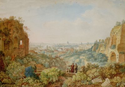 View of Rome from the Palace of the Caesars by Henri L